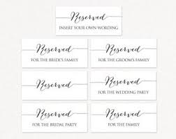 Printable Reserved Table Signs Sign Shack Ga