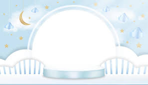 baby shower background on blue sky and