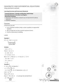 exponential equations maths excellence