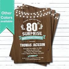 80th Birthday Invitation Templates Surprise Template Cafe322 Com