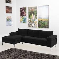 Huayang Modern Velvet Sectional Sofa L