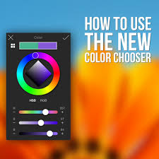 how to use the new color chooser