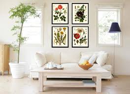 Buy Botanical Flower Set Of 4 Art