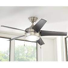 led indoor brushed nickel ceiling fan