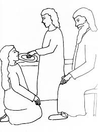 Elijah widow coloring pages template. Bible Story Coloring Page For Jesus Martha And Mary Free Bible Stories For Children