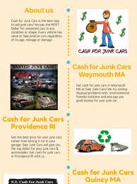 Get cash for junk cars in your area when you junk your clunker with local auto junk yards. Cash For Junk Cars Infographics Visual Ly