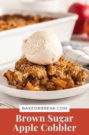 brown sugar apple cobbler bake or break