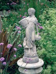 Country Girl Stone Garden Statue