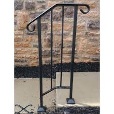 It was still quite the challenge to get all of the seven balusters lined up with the bottom connectors on the bottom rail with only two hands, but i somehow. Diy Iron X Handrail Picket 1 Fits 1 Or 2 Steps Walmart Com In 2021 Handrail Step Railing Brick Steps
