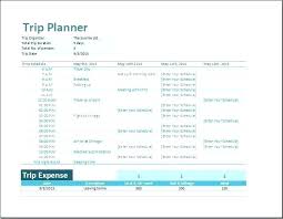 Travel Timeline Itinerary Template Calendar Excel Planner Weekly