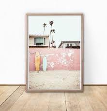 Boho Beach Wall Art Surf Digital Print