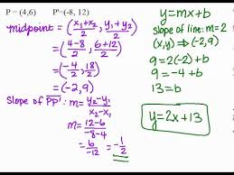 The Equation Of A Line Of Reflection