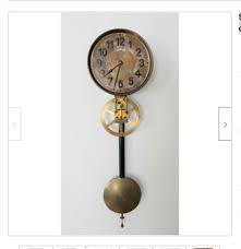 Rare Skeleton Wall Clock Pendulum