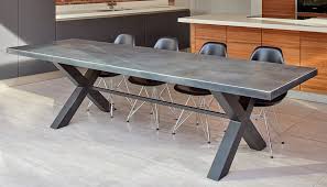 They are meant to make a statement, taking classic styles and ramping them up a notch. Contemporary Dining Tables Large Dining Tables In Copper Zinc Wood