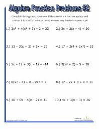 algebra practice multi step equations