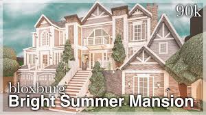 I really wanna that my house can be toured by one of bloxburg youtubers :d. Bloxburg Bright Summer Mansion Speedbuild Exterior No Large Plot Youtube