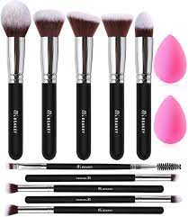 beakey makeup brush set premium synthetic kabuki foundation face powder blush