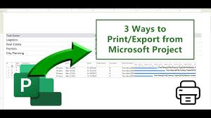 export your data from microsoft project