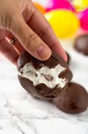 chocolate covered marshmallow eggs