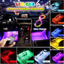 Car Led Strip Light Drita Super Car 4pcs 48 Led Dc 12v Multicolor Mus Diliss