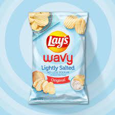 lay s wavy lightly salted potato chips