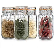 Airtight Glass Spice Jar Hermetic Seal