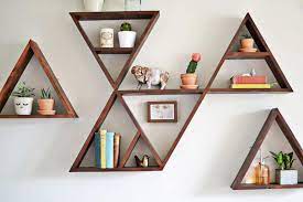 Wooden Triangle Shelves For Your Modern