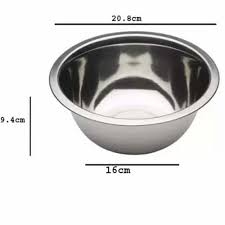 flour mix stainless steel mixing bowl