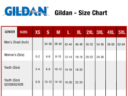 Gildan G500 Youth Size Chart Www Bedowntowndaytona Com