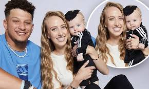 Patrick Mahomes and Brittany Matthews share adorable first photos of their  daughter Sterling | Daily Mail Online