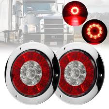 2 chiếc đèn hậu led tròn cho xe hơi đèn báo rẽ dừng đuôi tích hợp đèn lùi  và đỗ xe, 56 led cho xe tải - Sắp xếp theo liên quan