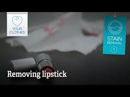 remove lipstick stains from clothes