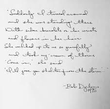 words on a wednesday happy birthday bob dylan handwriting handwriting