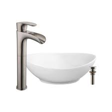 oval bathroom ceramic vessel sink