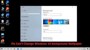 Fix Cant Change Desktop Background ...