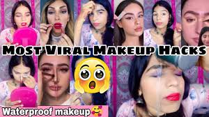 viral mackup hack waterproof makeup