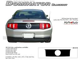 Details About Rear Vinyl Trunk Blackout Decal 3m Premium Grade Graphic 2010 2012 Ford Mustang