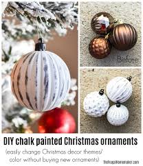 Diy Chalk Painted Ornaments