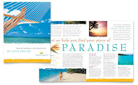 Travel Agency Brochure Template Word Publisher