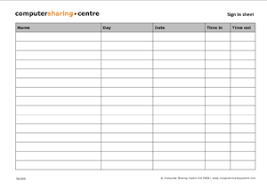Csc Set Up Clip Board Sign In Sheet