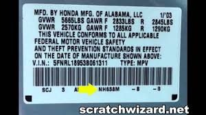 How To Find Your Hondas Paint Code