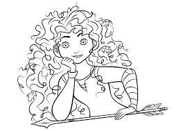 His daughter is obsessed with disney princesses and she wants a coloring pages with all princess in single image included the new princess, merida from brave. Brave Coloring Pages 100 Free Coloring Pages