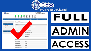 globe broadband username and pword