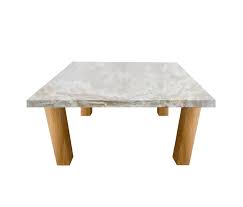 White Onyx Square Coffee Table With