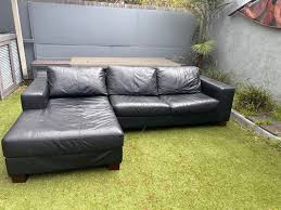 black couch sofas gumtree australia