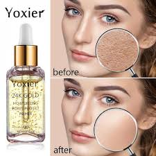 24k makeup primer oil shrink pores for