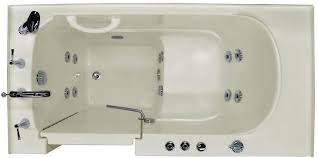 White acrylic jacuzzi bathtub, for home. The Home Depot Walk In Tubs Seniortubs Com