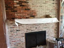 It sets as hard and as strong as firebrick after curing and can withstand the high temperatures produced by a wood. Smeared Mortar Aka German Smeared Fireplace Diy Home Decor Brick Feature Wall White Wash Brick Fireplace Brick Fireplace Makeover