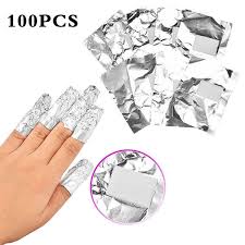 bcloud 100pcs aluminium foil nail wraps