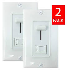 Shop Light Dimmer Switch For Led Lights Halogen Or Cfl Lamps Adjustable Electrical Knob Dimming Switches Wall Plate 2 Pack Overstock 29805690